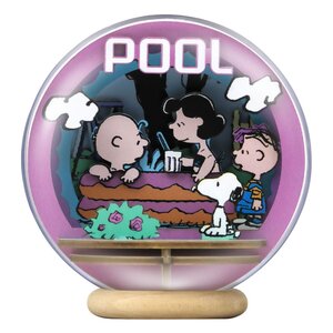 Preorder: Peanuts Puremind Model Kit Wooden Theater Globe Cool Pool