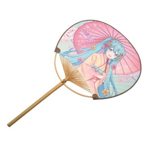 Preorder: Hatsune Miku Non-Folding Uchiwa Fan Miku Kimono