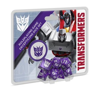Preorder: Transformers RPG Dice Set Decepticon