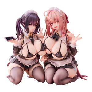 Preorder: Original Character PVC Statues 1/5 2-Set Koho Miya & Otsuhane Fuwari illustration by Ninoude 18 cm