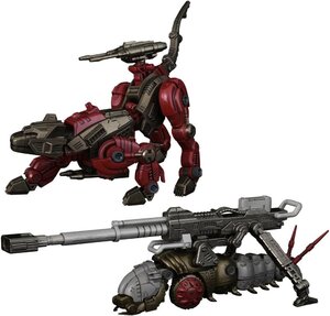 Preorder: Zoids Plastic Model Kits 2-Pack 1/100 RMZ-010 Canoly Molga & Hell Cat Base Guards Sets 20 cm