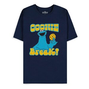 Preorder: Sesame Street T-Shirt Cookie Monster Navy Cookie Break
