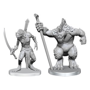 Preorder: Pathfinder Deep Cuts Unpainted Miniatures Xulgath Skirmisher & Stoneliege