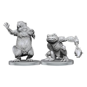 Preorder: Pathfinder Deep Cuts Unpainted Miniatures Boggard Scout & Castoroides
