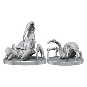 Preorder: Pathfinder Deep Cuts Unpainted Miniatures Cave Scorpion & Hunting Spider