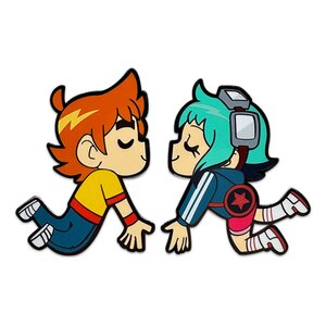 Preorder: Scott Pilgrim Pin Badge Scott & Ramona Kissing 5 cm