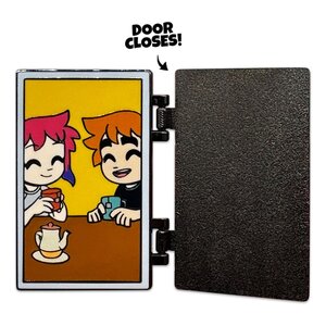 Preorder: Scott Pilgrim Pin Badge Door Swinging 5 cm