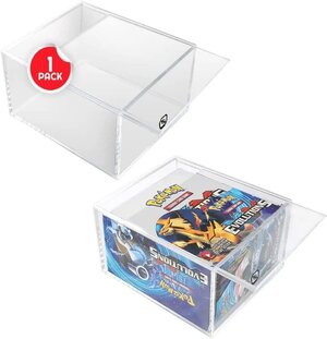 Preorder: Evoretro Acrylic Display Case for Booster Boxes / Elite Trainer Boxes Ver. 1 with Sliding Lid