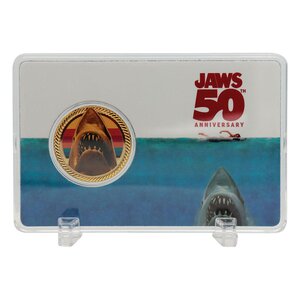 Preorder: Jaws Collectable Coin 50th Anniversary 24k Gold Plated Limited Edition