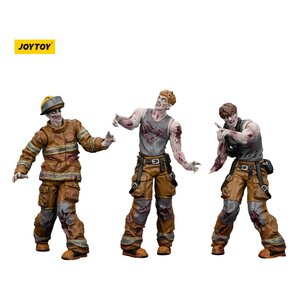 Preorder: Zombie Dark Source Action Figures 3-Pack Firefighters 8 cm