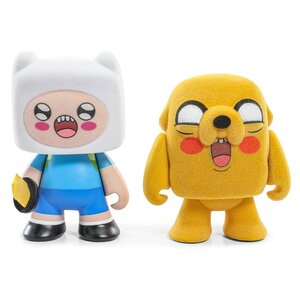 Preorder: Adventure Time Mini-Figure 2-Pack Finn & Jake Flocked 7 cm