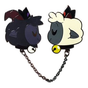 Preorder: Cult of The Lamb Pin Badge Goat & Lamb 5 cm