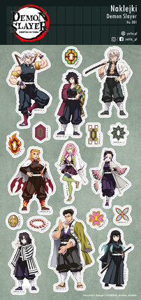 Naklejki Demon Slayer 001 „Filary