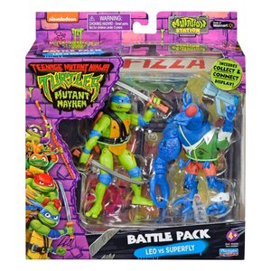 Preorder: Teenage Mutant Ninja Turtles Action Figures Leonardo vs. Super Fly 11 cm