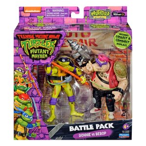 Preorder: Teenage Mutant Ninja Turtles Action Figures Donatello vs. Bebop 11 cm