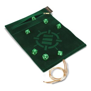 Preorder: Enhance Tabletop Roll on a Scroll Bag with Dice Green