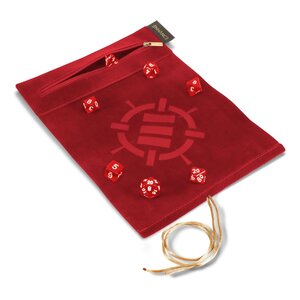 Preorder: Enhance Tabletop Roll on a Scroll Bag with Dice Red