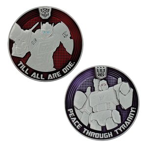 Preorder: Transformers Generation 1 Collectable Coin G1 Autobots vs Decepticons Limited Edition 4 cm