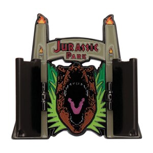 Preorder: Jurassic Park Pin Badge Gates Hinged