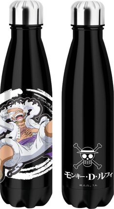Preorder: One Piece Thermo Water Bottle Luffy Gear 5 Black