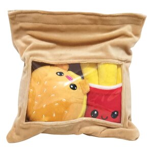 Preorder: Yummis Together Plush Figures 2 Pack Burger & Fries in Take Away Bag 21 cm