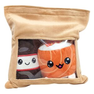 Preorder: Yummis Together Plush Figures 2 Pack Uramaki & Soya in Take Away Bag 21 cm