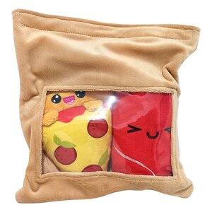 Preorder: Yummis Together Plush Figures 2 Pack Pizza & Cola in Take Away Bag 21 cm