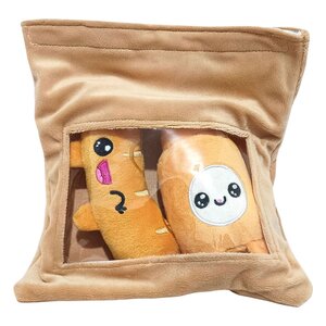 Preorder: Yummis Together Plush Figures 2 Pack Sausage & Mustard in Take Away Bag 21 cm