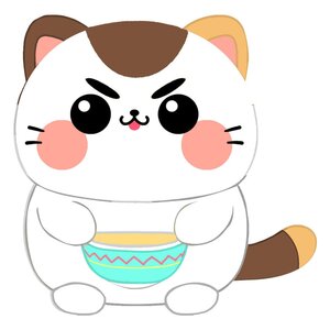 Preorder: Funny Cat Plush Figure Cat with Soup 25 cm