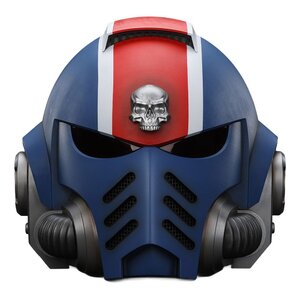 Preorder: Warhammer 40,000: Space Marine 2 Replica Ultramarines Lieutenant Titus helmet 30 cm