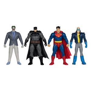 Preorder: DC Direct Page Punchers Action Figure 4-Pack Batman & Son of Batman & Superman & Joker 7 cm