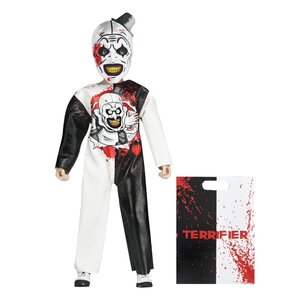 Preorder: Terrifier Ben Cooper Action Figure Costume Series 9 Art the Clown 15 cm