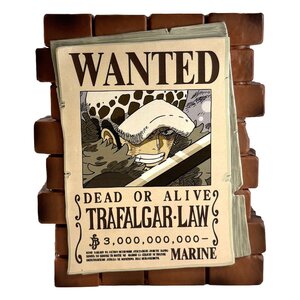 Preorder: One Piece Coin Bank Law Wanted