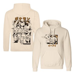 Preorder: Pokémon Hooded Sweater Eevee Evolutions Katakana Size XL