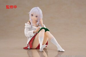 Preorder: Wandering Witch: The Journey of Elaina PVC Statue Desktop Cute Figure Elaina Casual Clothes Ver. Renewal 13 cm