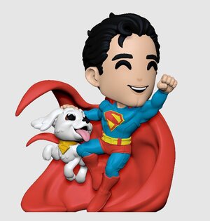 Preorder: Superman 2025 Vinyl Figure Superman & Krypto 13 cm