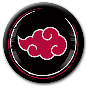Przypinka Naruto Shippuden - Akatsuki symbol