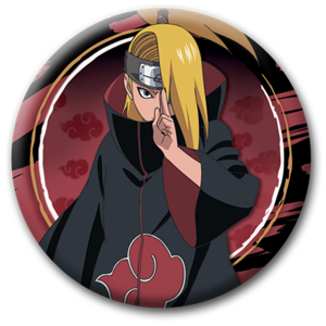 Przypinka Naruto Shippuden - Akatsuki Deidara