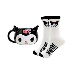 Preorder: Sanrio 3D Mug & Socks Set Kuromi