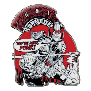 Preorder: 2000 AD Pin Badge Judge Dredd Youre Next Punk Limited Edition