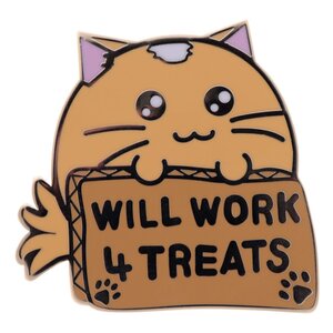 Preorder: Fuzzballs Pin Badge Whisky Will Work 4 Treats Limited Edition