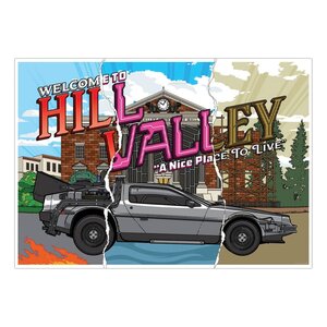 Preorder: Back To The Future Art Print Hill Valley 40th Anniversary Limited Edition 42 x 30 cm