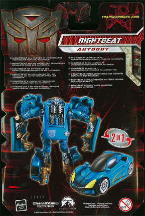 Transformers 2 - Revenge Of The Fallen Action Figure - Movie Scout Wave 04 Nightbeat