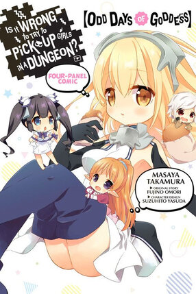 Is It Wrong to Try to Pick Up Girls in a Dungeon? Four-Panel Comic: Odd Days of Goddess GN Manga