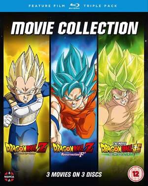 Dragon Ball Super Movie Trilogy (Battle of the Gods - Resurrection F - Broly) Blu-Ray UK