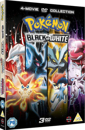Pokemon Movie 14-16 Black & White  DVD UK