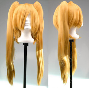 Cosplay Wig with clip on pony tails - Blonde 60 cm