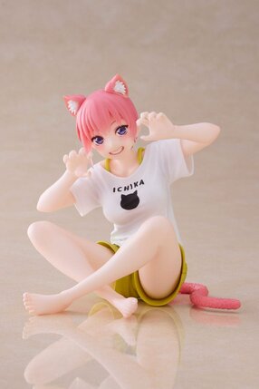The Quintessential Quintuplets 2 PVC Prize Figure - Desktop Ichika Nakano Newley Written Cat Roomwear Ver.