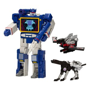 The Transformers Retro G1 Action Figure - Decepticon Communicator Soundwave with Laserbeak & Ravage