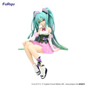 Hatsune Miku Noodle Stopper PVC Prize Figure - Flower Fairy Morning Glory Pink Color Ver.